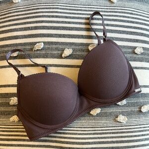 Nautica Deep Maive Ribbed Women's Push-up Bra